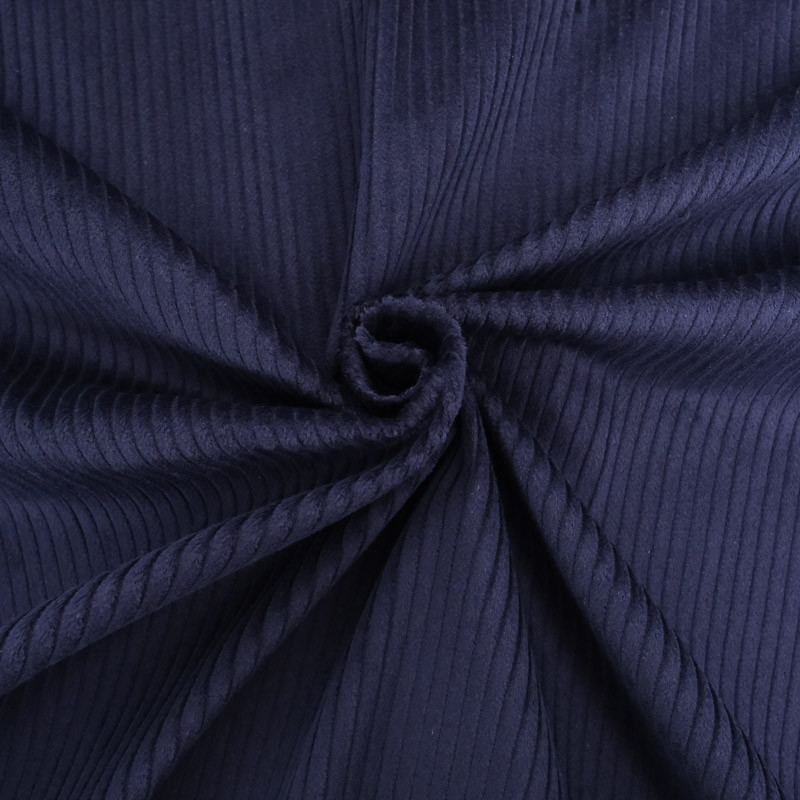 Velours Grosses Côtes Coton Armand marine